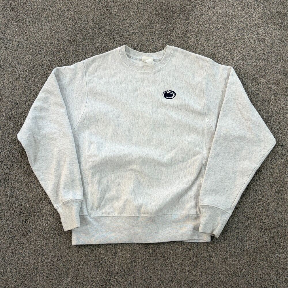 Champion Penn State Embroidered Sky Blue Crewneck Reverse Weave Size S NCAA
